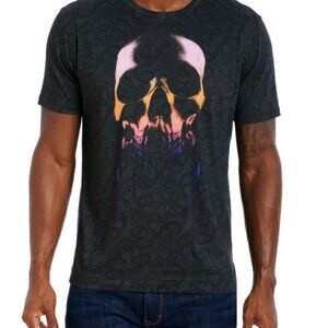 Robert Graham NWT Skull Graphic Print Paisley Black T-Shirt Men's Small